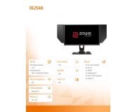 BenQ ZOWIE XL2546 czarny 240Hz - 374421 - zdjęcie 10